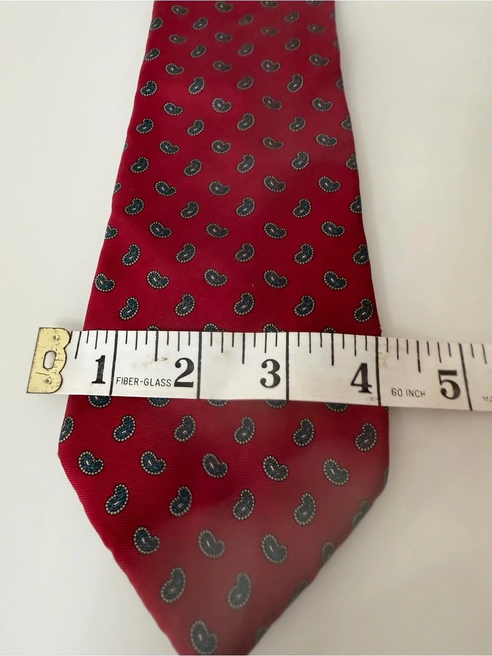 Christian Dior Monsieur Red Silk Tie Made in USA